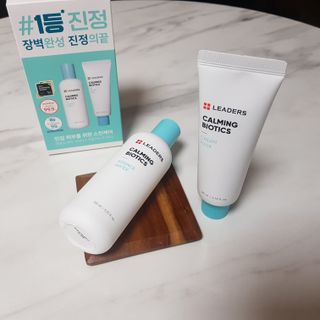 리더스코스메틱 리더스 카밍 바이오틱스 #1등 진정 기획세트 [에센스 워터150ml + 크림 마스크80ml] — 5점을 준 리뷰어가 2022년 10월 올린 사용 사진