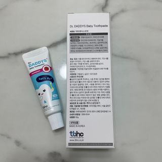 닥터데디스 안심무불소 베이비치약 60g + 여행용 미니 치약 15g — 5점을 준 리뷰어가 2022년 7월 올린 사용 사진