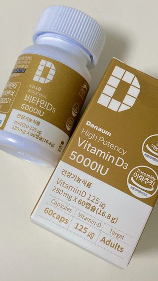 (NEW)다나음 하이포텐시 비타민D3 5000IU(60정/2개월분) — 5점을 준 리뷰어가 2023년 11월 올린 사용 사진