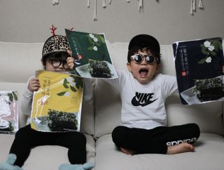 [해림맛김] 들기름에 구운 바삭바삭 김 4종 세트 + 1종 랜덤발송 총5개입 — 5점을 준 리뷰어가 2021년 2월 올린 사용 사진