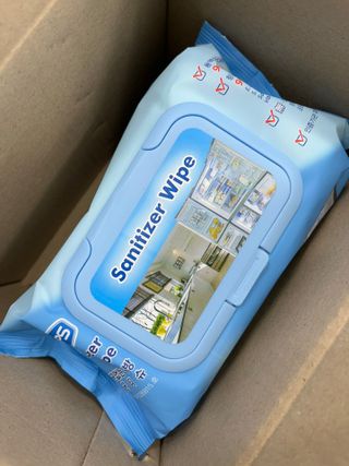 햅스 세균없는 주방 대형 2팩, HAPS sanitizer wipe — 5점을 준 리뷰어가 2022년 2월 올린 사용 사진