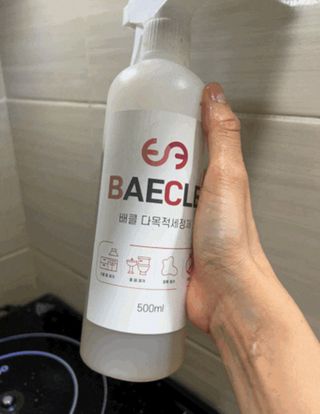 소담스퀘어 상암 장바이오텍(주)  배클 다목적 세정제 — 5점을 준 리뷰어가 2022년 12월 올린 사용 사진