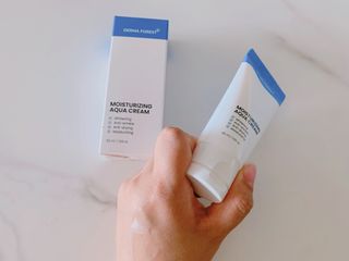 더마포레스트 모이스처라이징 아쿠아크림 / 수분크림 히알루론산 펩타이드 보습 미백 주름개선 — 5점을 준 리뷰어가 2021년 7월 올린 사용 사진