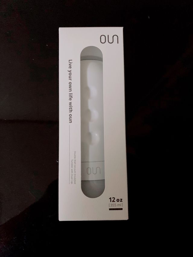 오운 듀얼캡 이중진공 보온보냉 텀블러 12oz 리뷰 사진