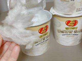 젤리벨리 솜사탕 2종-딸기치즈케이크, 바닐라 — 4점을 준 리뷰어가 2021년 12월 올린 사용 사진