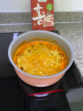 [풀무원] 자연은맛있다 정면, 백면, 홍면  세트 — 5점을 준 리뷰어가 2021년 4월 올린 사용 사진