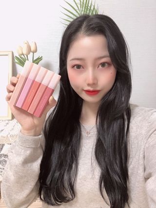 [블랙루즈]하프앤하프틴트 10종 中 벨벳5종 OR 글로우5종 중 택1 — 5점을 준 리뷰어가 2021년 2월 올린 사용 사진