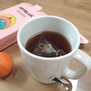 [오프블랙] 아침을 상큼하게 시작하는 에너지티! 유아골든 블렌딩홍차 12T — 5점을 준 리뷰어가 2022년 2월 올린 사용 사진