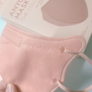 애니가드 셋업마스크 4컬러 각 10매입 [크리미베이지, 캐시미어로즈, 초콜렛브라운, 미드나잇네이비] — 5점을 준 리뷰어가 2022년 2월 올린 사용 사진