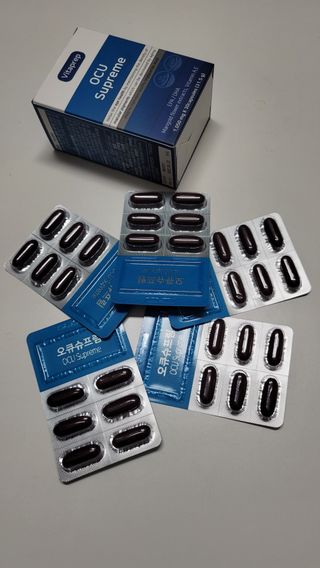 뉴트리션팩토리 비타프렙 오큐슈프림 루테인 오메가3 1050mg — 5점을 준 리뷰어가 2021년 6월 올린 사용 사진