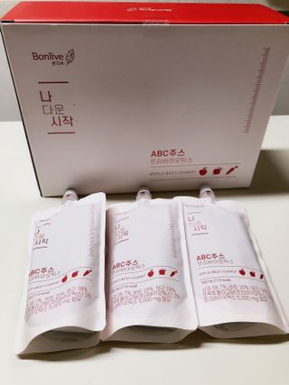 본리브 나 다운 시작 ABC주스 프리바이오틱스 — 5점을 준 리뷰어가 2021년 1월 올린 사용 사진