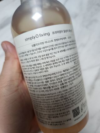 심플리오리빙 어니스트 주방세제 본품 500ml + 리필 900ml (코코넛향) — 5점을 준 리뷰어가 2022년 6월 올린 사용 사진