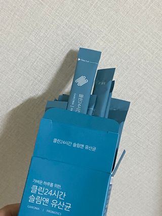 클린24시간 슬림앤유산균 1박스 (3.5g X 15포) — 5점을 준 리뷰어가 2022년 7월 올린 사용 사진