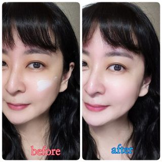 프리마인 선크림만 바꿨을 뿐인데 매일 물 2L챙겨먹고 기초케어 완벽하게 한 물빛피부 완성,셀라브UV프로텍터 — 5점을 준 리뷰어가 2023년 8월 올린 사용 사진