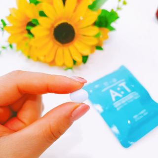 입 냄새 완화에 도움을 주는 에티켓 캔디 앳캔디 스트롱민트 — 5점을 준 리뷰어가 2021년 2월 올린 사용 사진