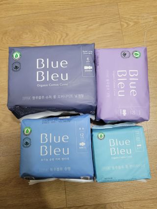 블루블루 유기농 순면 커버 생리대 — 4점을 준 리뷰어가 2021년 2월 올린 사용 사진