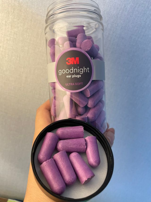 3M 소음방지 수면 귀마개 굿나잇 이어플러그 오렌지/퍼플 50쌍 리뷰 사진