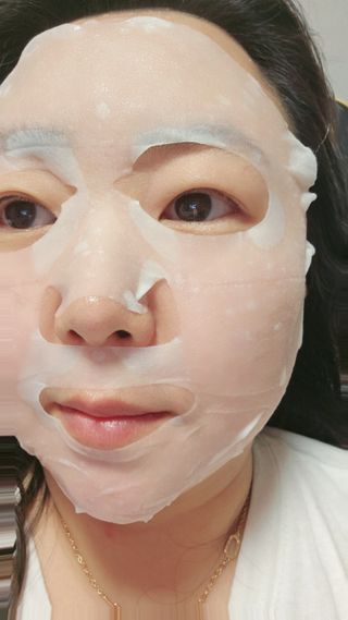 바노바기 코스메틱 바노바기 디엑스 마스크 — 5점을 준 리뷰어가 2024년 6월 올린 사용 사진