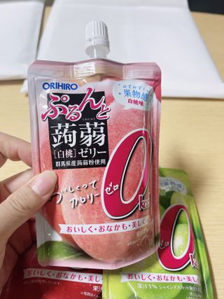 ORIHIRO 오리히로 곤약젤리 제로칼로리 130g 4종 4팩(맛별로 1팩씩) — 4점을 준 리뷰어가 2023년 1월 올린 사용 사진