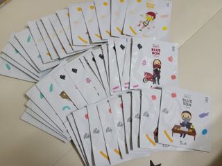 [블루 본 아이노우] 유아용 컬러마스크 40 PCS SET 2중 택 1 — 5점을 준 리뷰어가 2021년 5월 올린 사용 사진