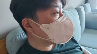 애니가드 셋업메베마스크 (대형 4컬러 + 중형 4컬러) — 5점을 준 리뷰어가 2022년 4월 올린 사용 사진