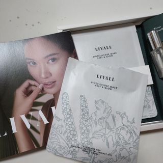 리브얼 | LIVALL 바이오셀룰로오스 마스크 레스트 앤 글로우 33ml  x 3개입 — 5점을 준 리뷰어가 2022년 7월 올린 사용 사진