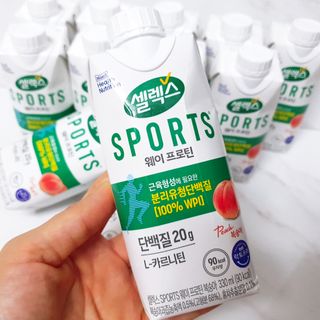 셀렉스스포츠 셀렉스 스포츠 웨이 프로틴 복숭아_ 330ml x 12팩 — 4점을 준 리뷰어가 2021년 11월 올린 사용 사진