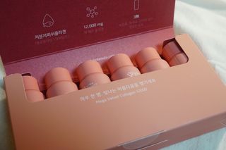 랩앤뷰티 메가 벨벳 콜라겐 12000 — 5점을 준 리뷰어가 2021년 6월 올린 사용 사진