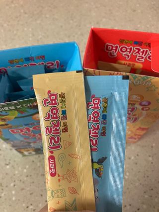 다나음 셀렌에 빠진 아연면역젤리 열대과일맛+사과맛 — 5점을 준 리뷰어가 2023년 1월 올린 사용 사진