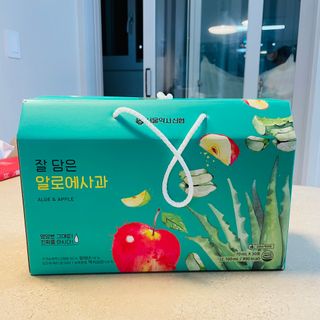 서울약사신협 잘 담은 알로애사과_70ml x 30포 — 4.5점을 준 리뷰어가 2021년 9월 올린 사용 사진