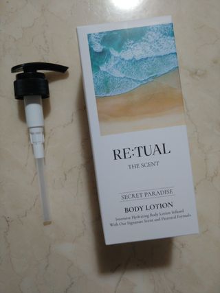레츄얼 더 센트 바디로션 시크릿 파라다이스(500ml) — 5점을 준 리뷰어가 2022년 6월 올린 사용 사진