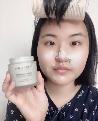 마리엔메이 레몬 나이아신아마이드 글로우 워시오프 마스크팩 125g — 5점을 준 리뷰어가 2022년 4월 올린 사용 사진