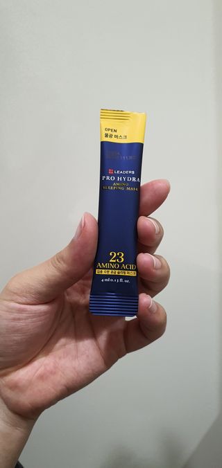 리더스코스메틱 리더스 프로 하이드라 아미노 슬리핑 마스크 — 5점을 준 리뷰어가 2021년 4월 올린 사용 사진