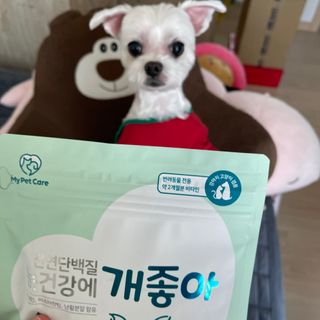 My Pet Care 천연단백질 눈건강에 개좋아 — 3.5점을 준 리뷰어가 2021년 2월 올린 사용 사진
