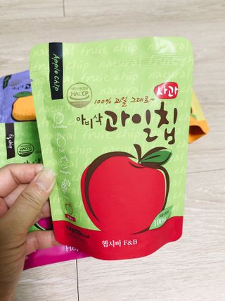 아비삭과일칩 5종 /딸기,사과,배,귤,무화과 5종 — 4점을 준 리뷰어가 2021년 5월 올린 사용 사진