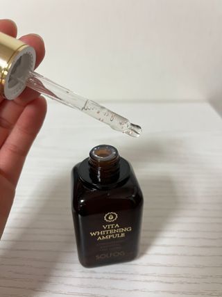 소담스퀘어 상암 솔포그 비타민 화이트닝 앰플 50ml 안티에이징 항산화 가미 잡티 트러블 세라마이드 — 5점을 준 리뷰어가 2022년 11월 올린 사용 사진