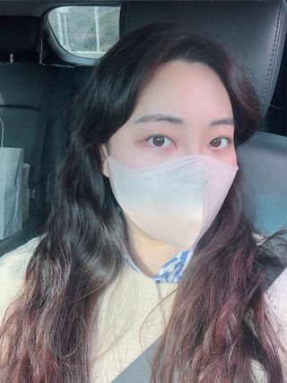 애니가드 셋업메베마스크 (대형 4컬러 + 중형 4컬러) — 5점을 준 리뷰어가 2022년 4월 올린 사용 사진