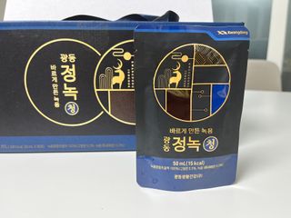 광동생활건강 [광동] 바르게 만든 녹용, 광동정녹청 30포. — 5점을 준 리뷰어가 2023년 3월 올린 사용 사진