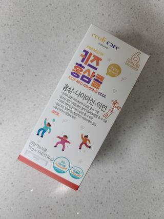 베거스코리아 [콜리케어] 키즈 홍삼콜리 딸기맛 14포 — 5점을 준 리뷰어가 2021년 10월 올린 사용 사진