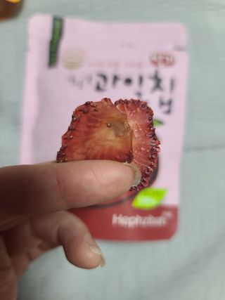 아비삭과일칩 5종 /딸기,사과,배,귤,무화과 5종 — 5점을 준 리뷰어가 2021년 5월 올린 사용 사진