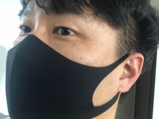 [에이블밤부] 리퓨어 쿠퍼 마스크 10color — 4.5점을 준 리뷰어가 2021년 2월 올린 사용 사진