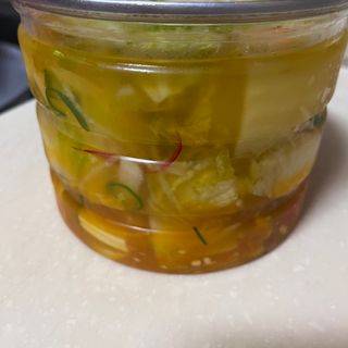 셰프애찬 단호박 백김치 1kg — 5점을 준 리뷰어가 2022년 10월 올린 사용 사진
