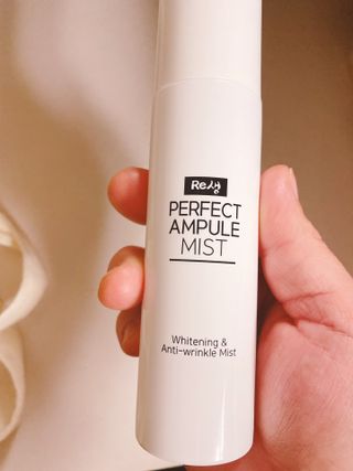 리생 [Re생] 퍼팩트 앰플 이중 기능성 미스트 100ml  피부미백 주름개선 = 총 2개 200ml 증정 — 3.5점을 준 리뷰어가 2021년 9월 올린 사용 사진