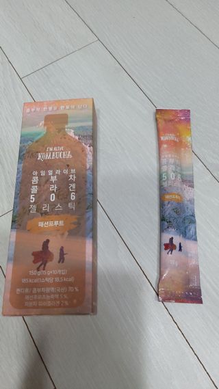 엘리샤코이 아임얼라이브 콤부차 콜라겐 506 스틱젤리 패션프루트 — 5점을 준 리뷰어가 2021년 12월 올린 사용 사진
