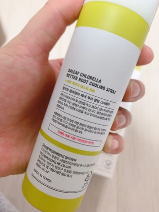 달리프 클로렐라 베러 루트 쿨링 스프레이 100ml — 5점을 준 리뷰어가 2021년 5월 올린 사용 사진