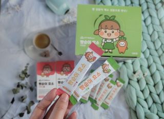 아이비웰니스 빵순이 식탁 위의 필수템! 빵순이 효소 키위맛 100포 + 석류맛 14포 (총 114포) — 5점을 준 리뷰어가 2022년 12월 올린 사용 사진