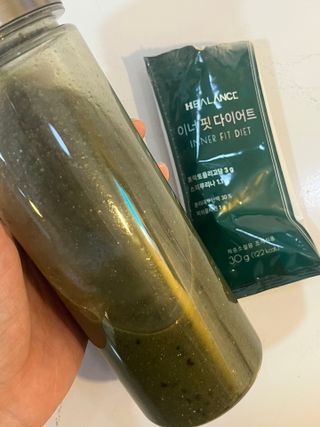 하나마이 이너핏 다이어트 30g x 14포 올인원 체중조절용 쉐이크 / 프락토올리고당+스피루리나 함유 피부탄력 까지~ — 4.5점을 준 리뷰어가 2023년 3월 올린 사용 사진