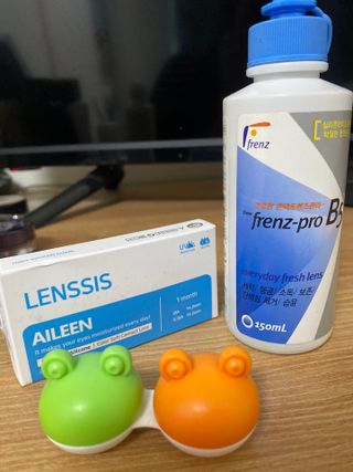 렌시스 LENSSIS [ 렌시스 ] 인생정착템 , 영롱한 매력이 있는 ＃에일린시리즈 1개월용 ｜ 4컬러 중 택1 ｜ — 4점을 준 리뷰어가 2021년 4월 올린 사용 사진