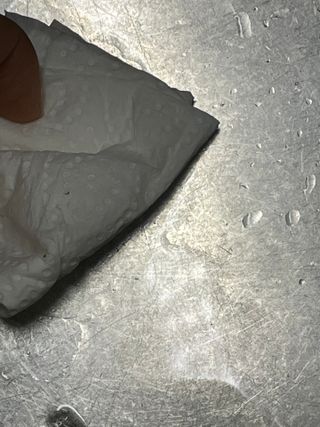 부직포나라 중금속유해물질ZERO 뜯어쓰는 주방 일회용수세미 60매 2매 — 5점을 준 리뷰어가 2022년 9월 올린 사용 사진