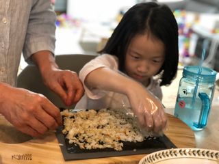 해풀잎 누구나 김밥*1ea [(혼합야채 35g *1ea,  김밥김 (5g, 5ea),  양념간장 (6g, 5ea), 참기름(5g, 2ea)] — 5점을 준 리뷰어가 2022년 10월 올린 사용 사진